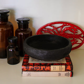 Black Wooden Bowl in Homewares from Oriana B www.orianab.com