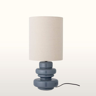 Blue Ceramic Lamp | Tall Shade in Lighting from Oriana B www.orianab.com