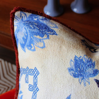 Blue & White Feather Cushion | Irish Homewares Shop Oriana BOriana BCushions