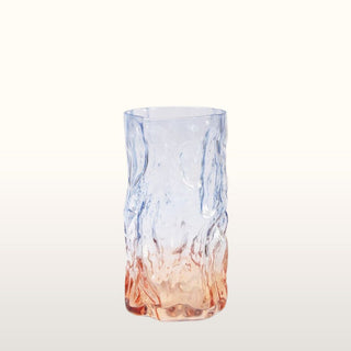 Blue & Orange Ombre Textured Vase in Archived from Oriana B www.orianab.com