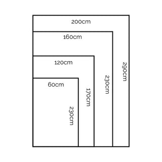 Boho Soft Pile Rug | Black & White | 2 Sizes in Homewares from Oriana B www.orianab.com