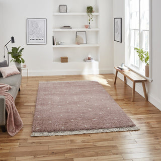 Boho Soft Pile Rug | Dusky Rose | 2 Sizes in Homewares from Oriana B www.orianab.com
