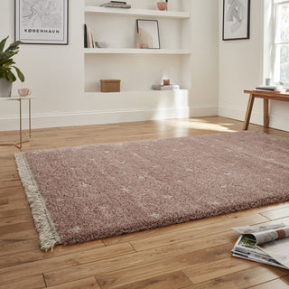 Boho Soft Pile Rug | Dusky Rose | 2 Sizes in Homewares from Oriana B www.orianab.com