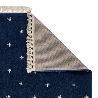 Boho Soft Pile Rug | Navy | 2 Sizes in Homewares from Oriana B www.orianab.com