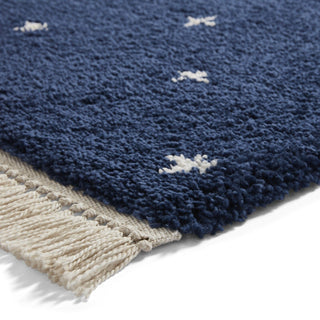Boho Soft Pile Rug | Navy | 2 Sizes in Homewares from Oriana B www.orianab.com