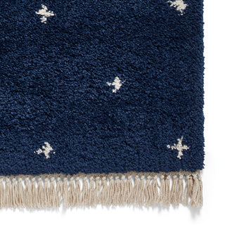 Boho Soft Pile Rug | Navy | 2 Sizes in Homewares from Oriana B www.orianab.com