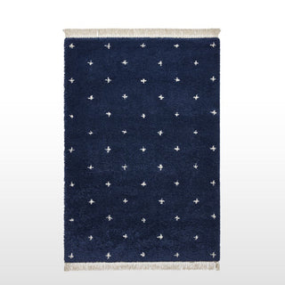 Boho Soft Pile Rug | Navy | 2 Sizes in Homewares from Oriana B www.orianab.com