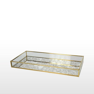 Antiqued Mirror and Brass TrayOriana BTrinket Trays and Boxes
