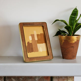 Brass and Wood Photoframe in Homewares from Oriana B www.orianab.com