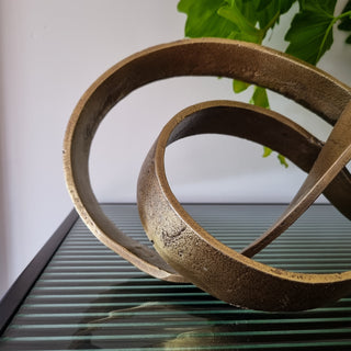 Brass Infinity Sculpture in Homewares from Oriana B www.orianab.com