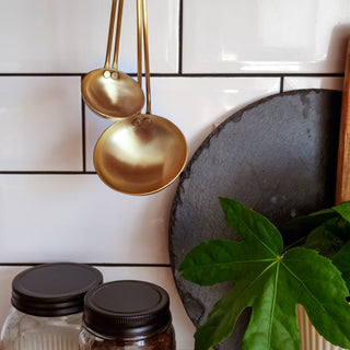 Brass Serving Ladle | 2 sizes in Outlet from Oriana B www.orianab.com