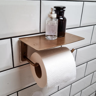 Brass Toilet Paper Holder in Archived from Oriana B www.orianab.com