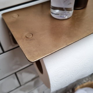 Brass Toilet Paper Holder in Archived from Oriana B www.orianab.com