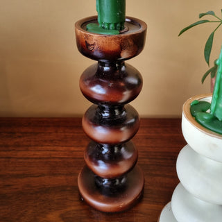 Brown Candleholder | 3 Rings in Homewares from Oriana B www.orianab.com