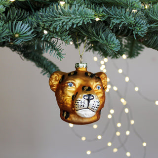 Brown Leopard Christmas Tree Decoration in Christmas Decorations from Oriana B www.orianab.com