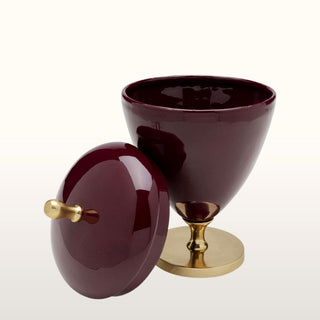 Burgundy Decorative Urn in Homewares from Oriana B. www.orianab.com