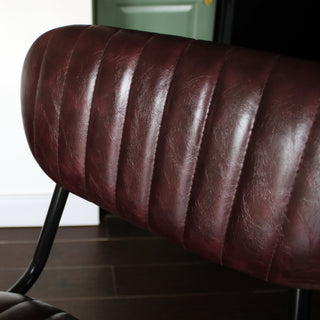 Burgundy Industrial Bar Stool in Furniture from Oriana B www.orianab.com