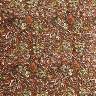 Burnt Orange Print Cushion | 50x50 in Homewares from Oriana B www.orianab.com