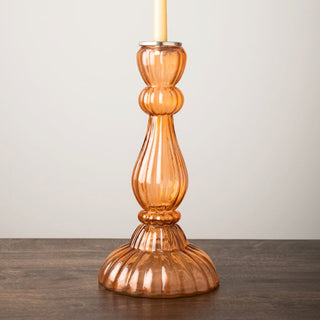 Large Glass Candlestick | OrangeOriana BHomewares