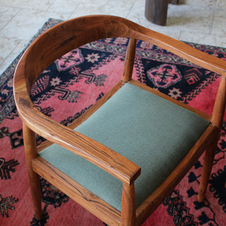 Carver Chair with Green Seat in Furniture from Oriana B www.orianab.com