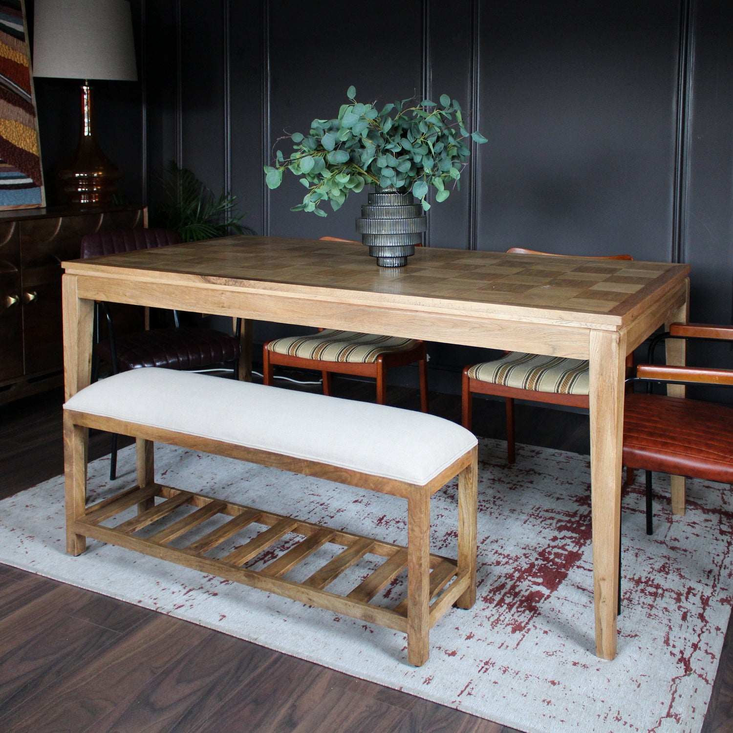 Checkerboard Oak Dining Table – Oriana B
