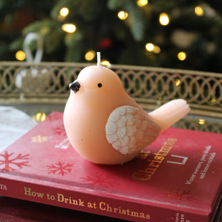 Chirpy Bird Candle Beige in Christmas from Oriana B www.orianab.com