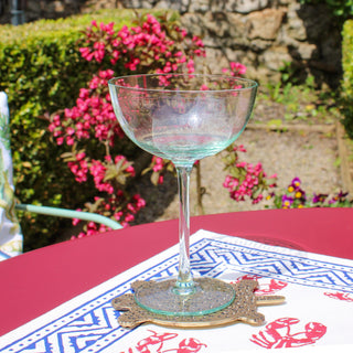 Clamart Green Cocktail Glass in Archived from Oriana B www.orianab.com