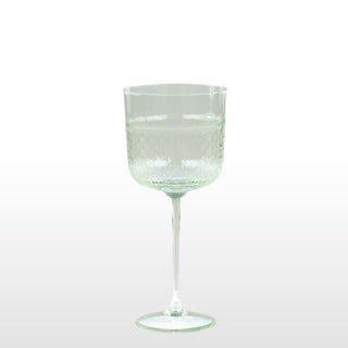 Clamart Green Wine Glass in Archived from Oriana B www.orianab.com