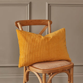 Corduroy Velvet Cushion | Turmeric | 40 x 60 cmOriana BHomewares