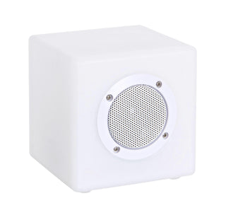 Cube LED Garden Speaker in Outlet from Oriana B www.orianab.com