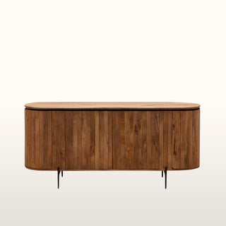 Curved Wood Sideboard in Furniture from Oriana B. www.orianab.com