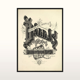 Dallas Print | 70x50 in Homewares from Oriana B www.orianab.com