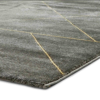 Dark Grey & Gold Rug | 2 sizes in Homewares from Oriana B www.orianab.com