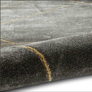 Dark Grey & Gold Rug | 2 sizes in Homewares from Oriana B www.orianab.com