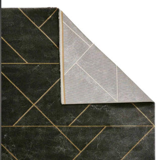 Dark Grey & Gold Rug | 2 sizes in Homewares from Oriana B www.orianab.com