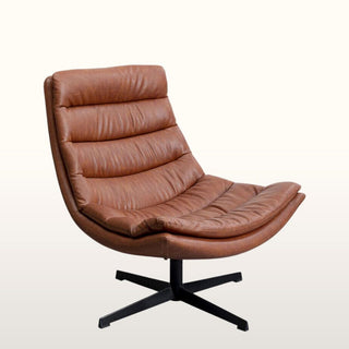 Dark Tan Swivel Armchair in Furniture from Oriana B www.orianab.com