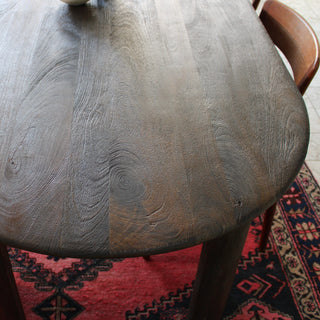 Dark Wood Oval Dining Table in Furniture from Oriana B www.orianab.com