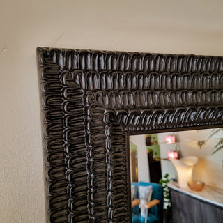 Decorative Black Leaning Mirror in Mirrors from Oriana B www.orianab.com