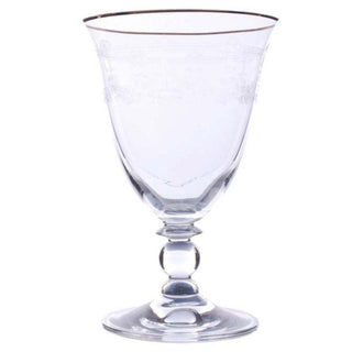 Etched Water Glass | Set of 6 in Homewares from Oriana B www.orianab.com