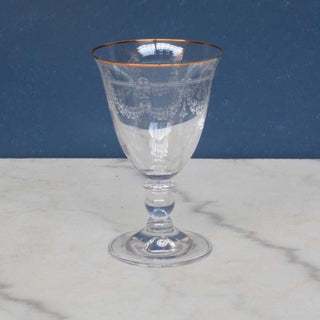 Etched Water Glass | Set of 6 in Homewares from Oriana B www.orianab.com