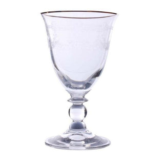 Etched Wine Glass | Set of 6 in Homewares from Oriana B www.orianab.com