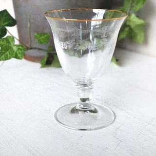 Etched Wine Glass | Set of 6 in Homewares from Oriana B www.orianab.com