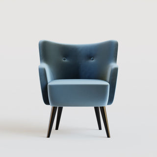 Fireside Chair | Velvet | Baby BlueOriana BBespoke
