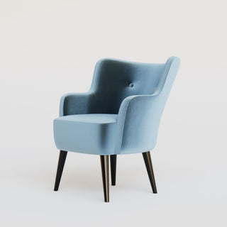 Fireside Chair | Velvet | Baby BlueOriana BBespoke