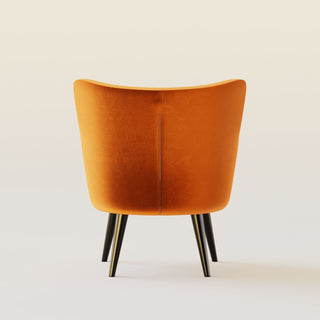 Fireside Chair | Velvet | PumpkinOriana BBespoke