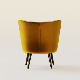 Fireside Chair | Velvet | SaffronOriana BBespoke