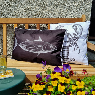 Fish Outdoor Garden Cushion in Homewares from Oriana B www.orianab.com