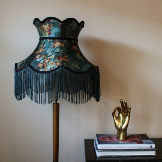 Floral Design Tall Frilled Lampshade | Pendant & Shade in Archived from Oriana B www.orianab.com