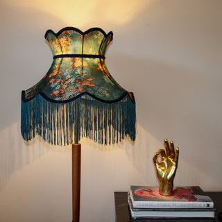 Floral Design Tall Frilled Lampshade | Pendant & ShadeOriana BLighting