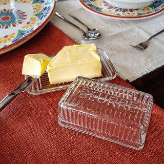 Vintage Style Glass Butter DishOriana BHomewares